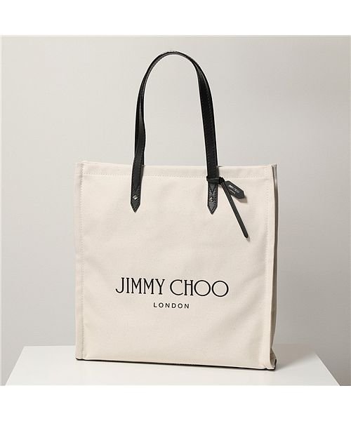 セール Jimmy Choo ジミーチュウ Logo Tote Ffq トートバッグ キャンバス ショッピングバッグ 鞄 メンズ ジミーチュウ Jimmy Choo Magaseek