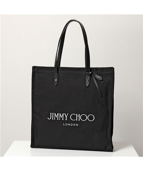 セール Jimmy Choo ジミーチュウ トートバッグ Logo Tote Ffq メンズ キャンバス ショッピングバッグ 鞄 Black Black ジミーチュウ Jimmy Choo Magaseek