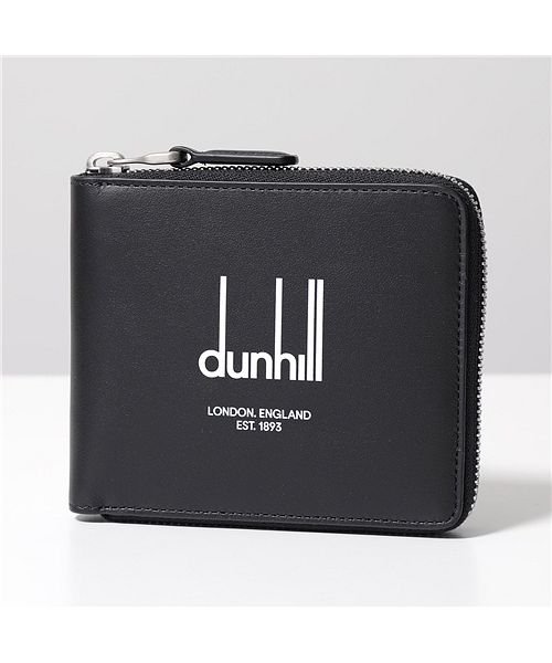 dunhill(ダンヒル)/【Dunhill(ダンヒル)】ラウンドファスナー二つ折り財布 LEGACY レガシー DU22R2355DP メンズ 4CC レザー ミニ財布 001/ブラック