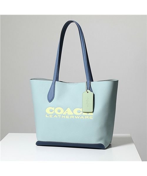 COACH(コーチ)/【COACH(コーチ)】トートバッグ KIA キア CA097 レディース レザー ロゴ /ブルー系