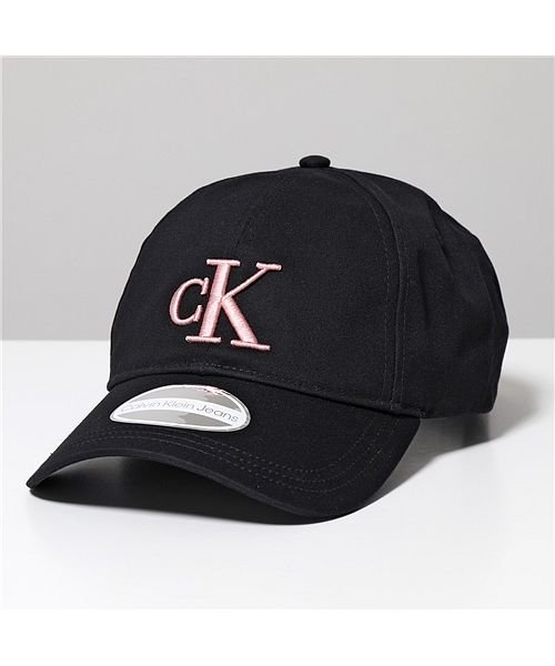 Calvin Klein(カルバンクライン)/【Calvin Klein(カルバンクライン)】ベースボールキャップ K60K609808 レディース cKロゴ 立体刺繍 コットン 帽子 BDS/Black/ブラック
