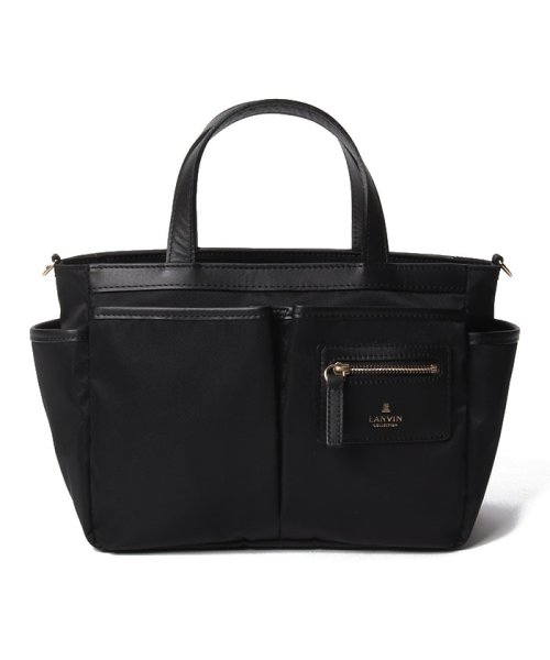 LANVIN COLLECTION(BAG)(ランバンコレクション（バッグ）)/ショルダー付き2WAY手提げバッグ【ポシェ】/クロ