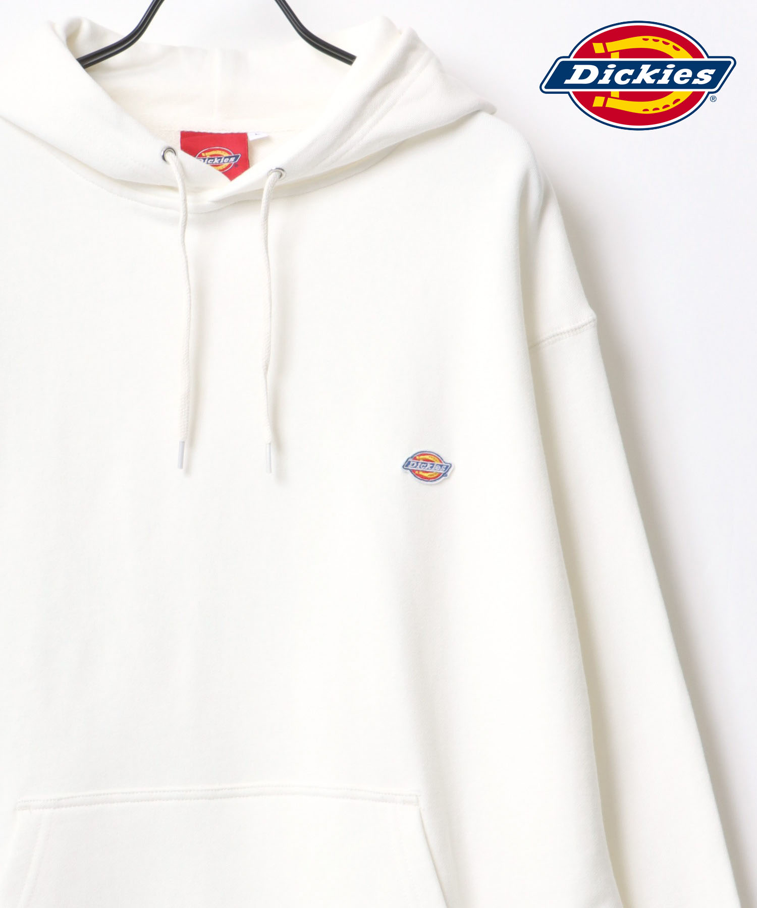 Dickies ディッキーズ 白パーカー フード付きトレーナー - パーカー