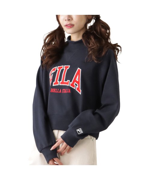 FILA フィラ モックネックトレーナー FL1997－EC(504955383) | マックハウス（レディース）(MAC HOUSE(women))  - MAGASEEK