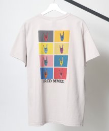 salong hameu(salong hameu)/【Salong hameu】ハンドサイングラフィック バックプリントTシャツ レディース メンズ 半袖 Tシャツ カジュアル/ライトグレー