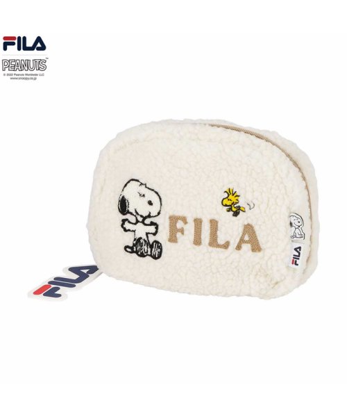 MAC HOUSE(women)(マックハウス（レディース）)/FILA フィラ FILA×PEANUTS ボアマルチポーチ FP5012－EC/アイボリー