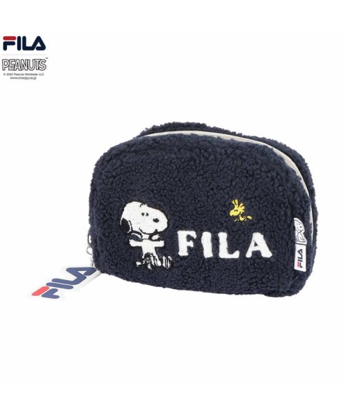 MAC HOUSE(women)(マックハウス（レディース）)/FILA フィラ FILA×PEANUTS ボアマルチポーチ FP5012－EC/ネイビー