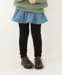 devirock(デビロック)/RICH WARM 裏シャギー スカッツ 子供服 キッズ ベビー 女の子 ボトムス スカート スカッツ 10分丈スカッツ 裏起毛 ポケット付き/グレー