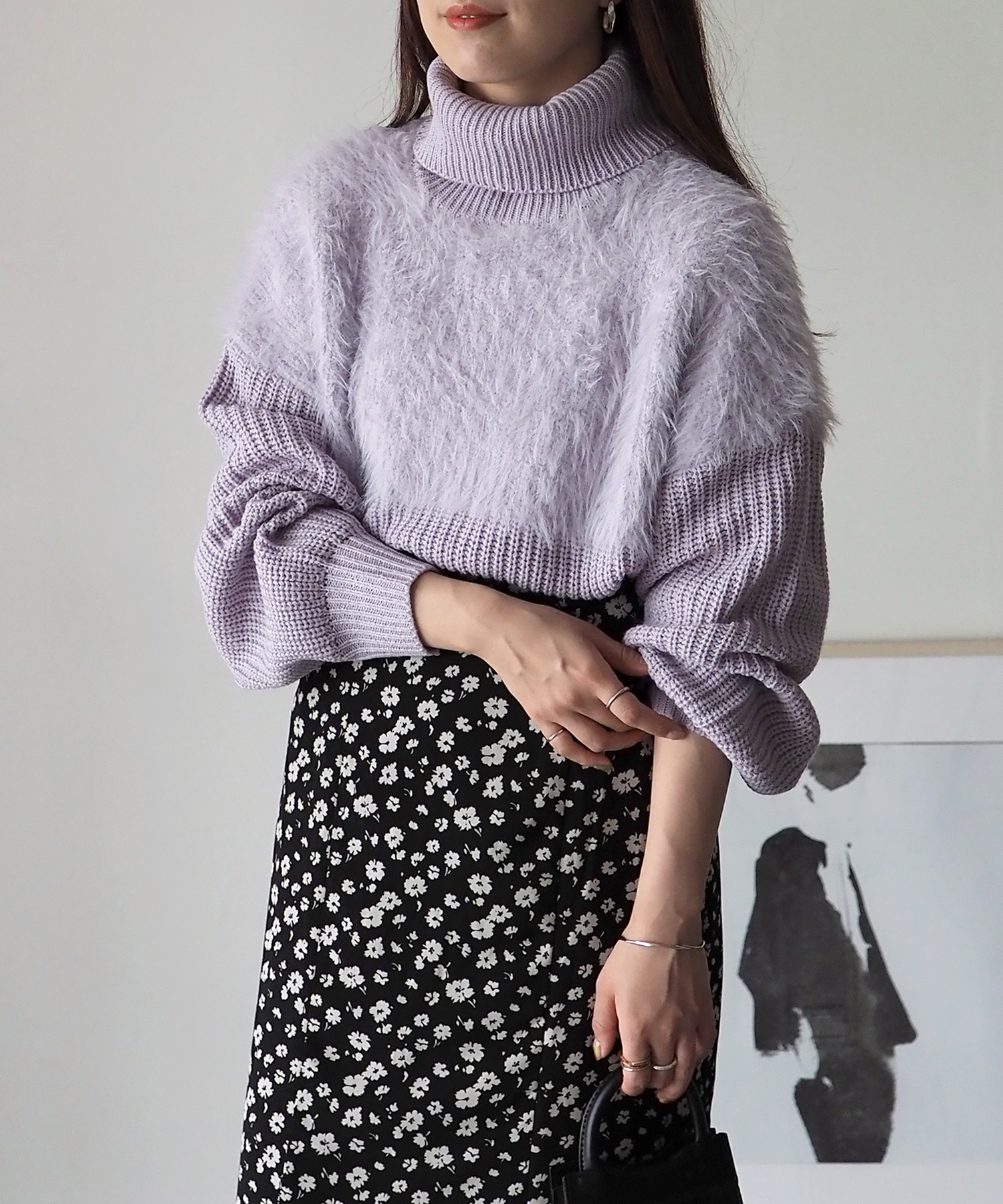 贅沢 ◇幻◇ 新品完売 定価2.4万円 ADORE 雑誌掲載 コットンリブニット