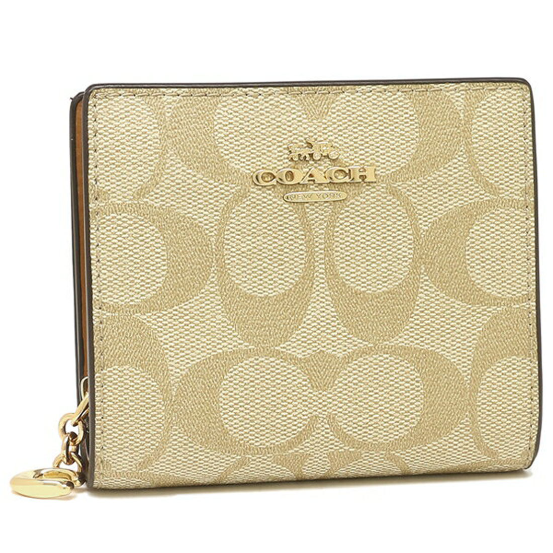 新品☆MICHAEL KORS 折り財布 ベージュ シグネチャー 折り財布 無傷 新品☆MICHAEL KORS 折り財布 ベージュ シグネチャー 折り財布 無傷