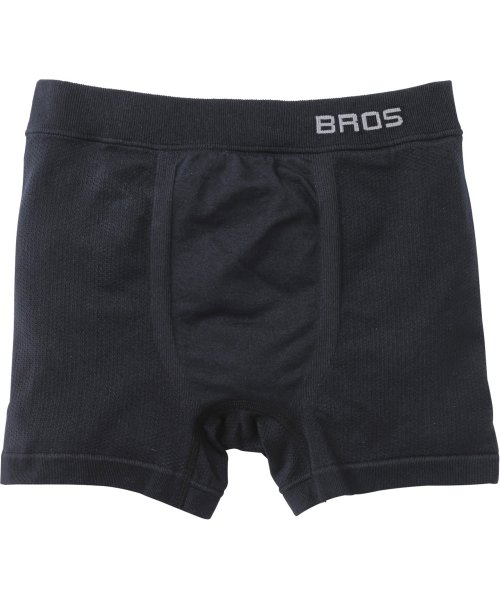 BROS by WACOALMEN(ブロス　バイ　ワコールメン)/ブロス　フィットパンツ　【PANTS HOLIC】　ノーマル丈　前閉じ　メッシュ素材/ブラック