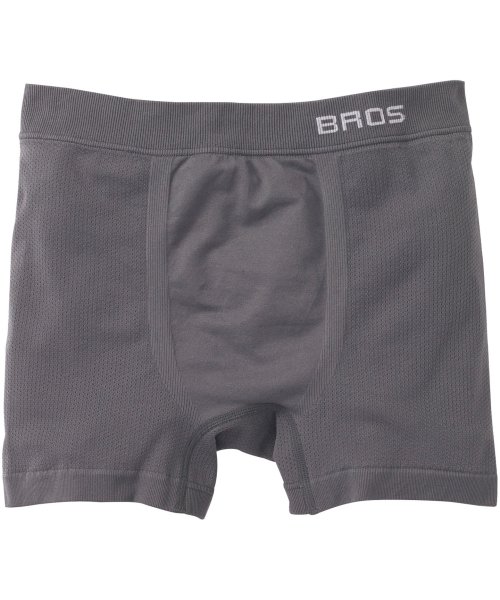 BROS by WACOALMEN(ブロス　バイ　ワコールメン)/ブロス　フィットパンツ　【PANTS HOLIC】　ノーマル丈　前閉じ　メッシュ素材/グレー