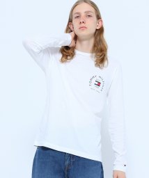 TOMMY HILFIGER(トミーヒルフィガー)/ヒルフィガーフラッグアーチTシャツ/ホワイト