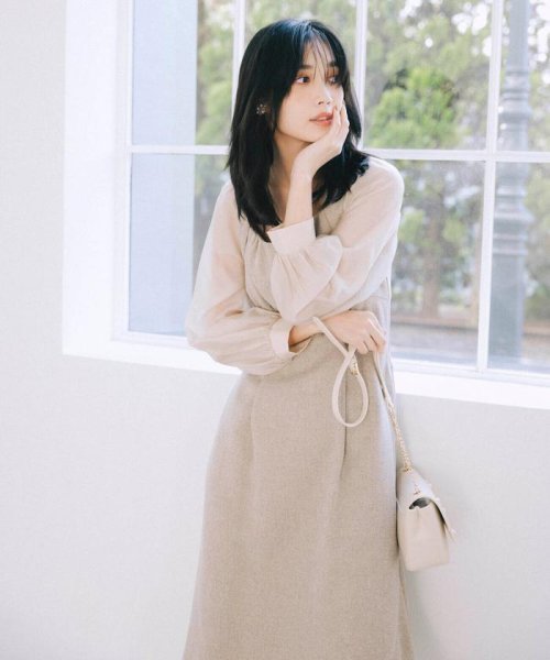 シアースリーブドッキングワンピース ジルバイジルスチュアート Jill By Jillstuart Magaseek