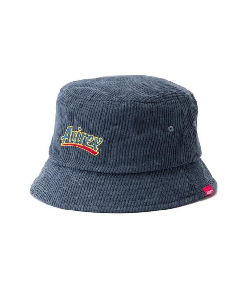 AVIREX(AVIREX)/《直営店限定》CORDUROY BUCKET HAT/コーデュロイ バケット ハット/ブルーグレー5