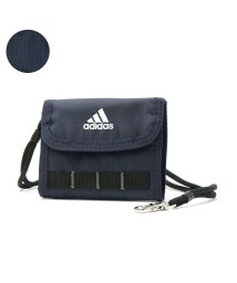 adidas(adidas)/アディダス 三つ折り財布 adidas 三つ折り コンパクト 財布 ミニ財布 小銭入れあり スポーティ 軽量 子供用  キッズ ジュニア 男の子 63472/ネイビー