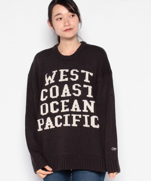 Ocean Pacific(オーシャンパシフィック)/【OP】 LADYSセーター/チャコール