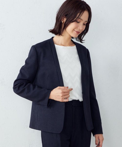 セットアップ対応 ノーカラージャケット コムサイズム レディス Comme Ca Ism Magaseek