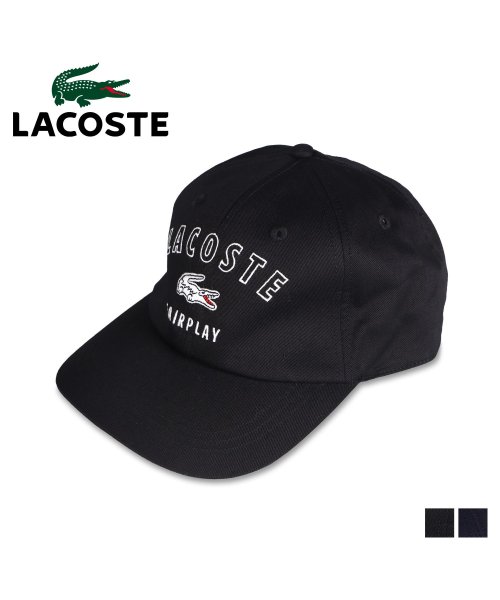 ラコステ Lacoste キャップ 帽子 メンズ レディース Fairplay Cap ブラック ネイビー 黒 L3502 ラコステ Lacoste Magaseek