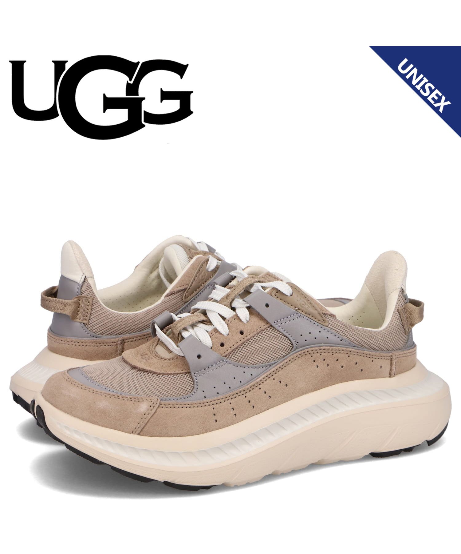 UGG アグ スニーカー メンズ レディース 厚底 CA805 V2 ベージュ 1127110