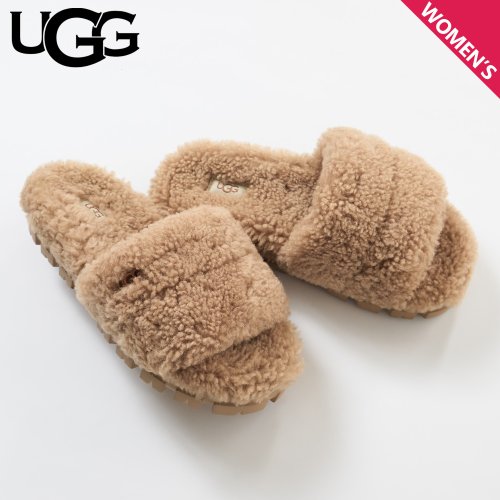 Ugg アグ サンダル スライドサンダル ボア コゼッタ カーリー レディース Cozetta Curly ブラウン アグ Ugg Magaseek