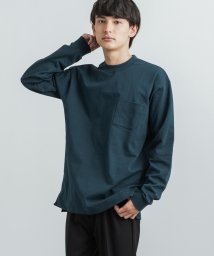 Rocky Monroe(ロッキーモンロー)/Tシャツ ロンT 無地 メンズ レディース 長袖 カットソー シンプル テーパード コットン カジュアル クルーネック グラスポケット 胸ポケット VORTEX/インディゴ