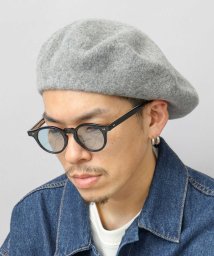 Besiquenti(ベーシックエンチ)/大判 ウール ベレー帽 バスクベレー 大きめ 帽子 メンズ カジュアル シンプル/グレー