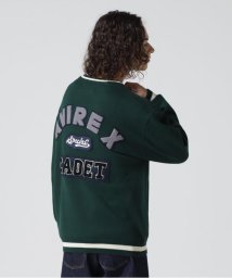 AVIREX/LETTERED CHENILLE PATCH CREW NECK SWEATER / レタード シェニール パッチ クルーネック セーター/504965813