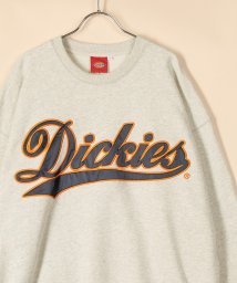 Dickies(Dickies)/【Dickies】 ディッキーズ サテンワッペン刺繍 ビッグカレッジロゴ スウェット/アメカジ/ストリート/ビッグシルエット/22AW/オートミール