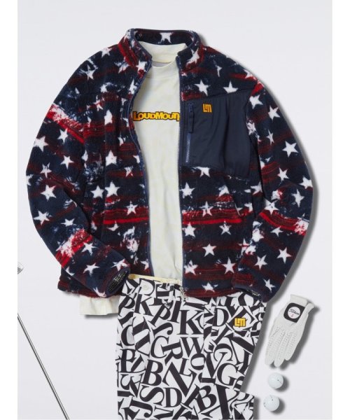 【大きいサイズ】ラウドマウス/LOUDMOUTH スター柄 フリースブルゾン メンズ ブルゾン ライトアウター コート ビジネス カジュアル アウター 通勤 仕 アダム　エ　ロペ/《2024SS》【WILD THINGS / ワイルドシングス 別注】TOOLS･･･ SKC1777199403(13640円)
