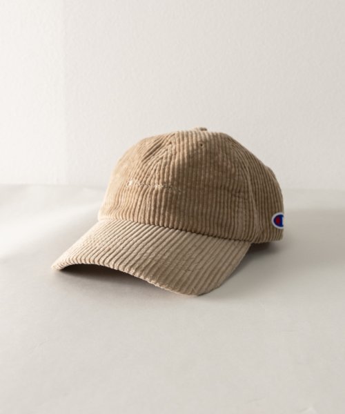 Champion ロゴ刺繍 ワイドコーデュロイキャップ ナイラス Nylaus Magaseek