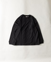 Nylaus(ナイラス)/Goodwear USAコットン ポケット付き ロングスリーブTシャツ/ブラック