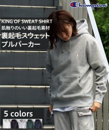 JEANS MATE(ジーンズメイト)/【CHAMPION】ウラキモウプルオーバー パーカー/モクグレー