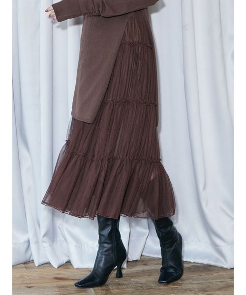 ピンキーアンドダイアンのデニムスカート秋にブーツ合わせて履くとすごく可愛いです！