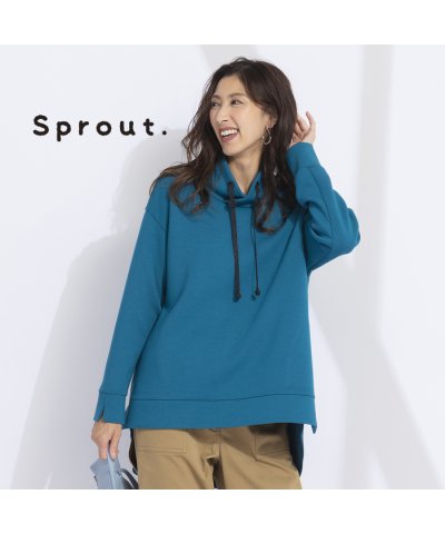 【Sprout.】重ね衿デザイン　ダンボールニットプルオーバー