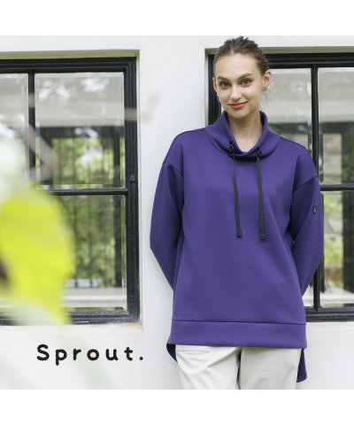 【Sprout.】重ね衿デザイン　ダンボールニットプルオーバー