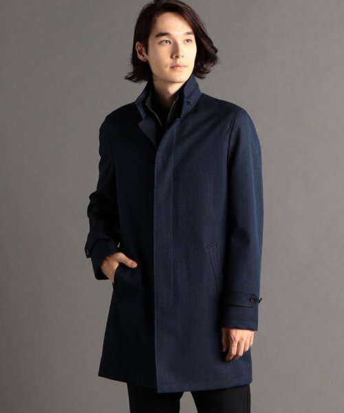 レイヤードライナー付スタンドカラーコート 