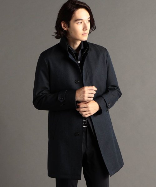 レイヤードライナー付スタンドカラーコート 