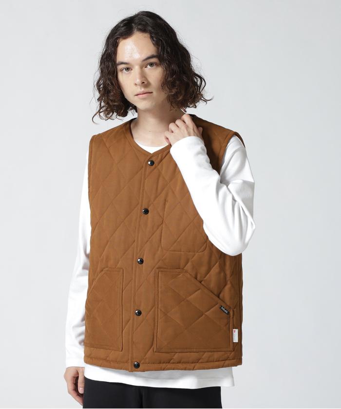 【代引き不可】 Schott◇QUILTING VEST/キルティング/ナイロン混/ナイロン WORK ジャケット・アウター