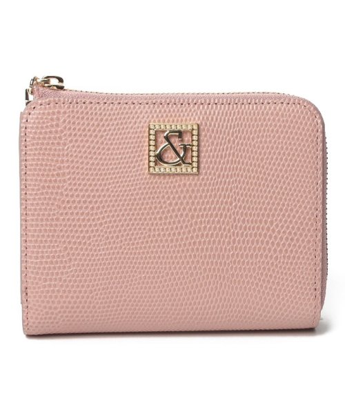 Pinky&Dianne(BAG)(ピンキーアンドダイアン（バッグ＆ウォレット）)/エフェクトリザード　二つ折り財布/ピンク