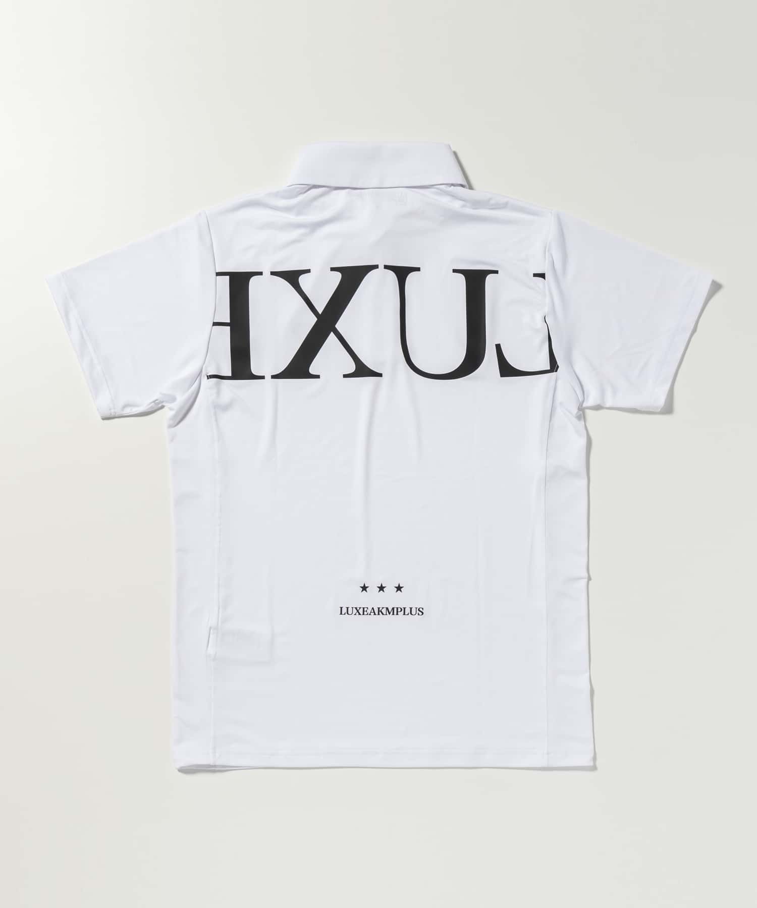 LUXEAKMPLUS(リュクスエイケイエムプラス)ゴルフ バックロゴ半袖ポロシ