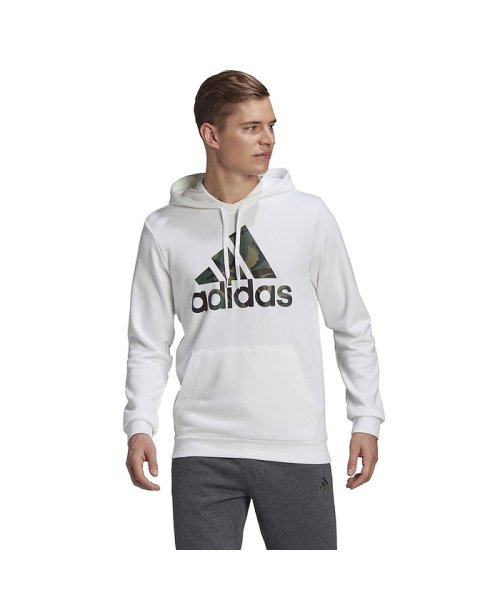 adidas(adidas)/アディダス/メンズ/エッセンシャルズ カモフラージュ パーカー / Essentials Camouflage Hoodie/ホワイト