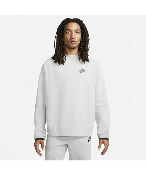 NIKE(NIKE)/ナイキ/メンズ/ナイキ NSW TE フリース L/S クルー/ライトスモークグレー/スモークグレー/ブラック/（ブラック）