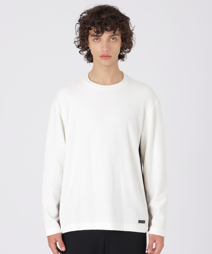 パネルチェックブークレカットソー(504973354)｜HANKYU MEN'S