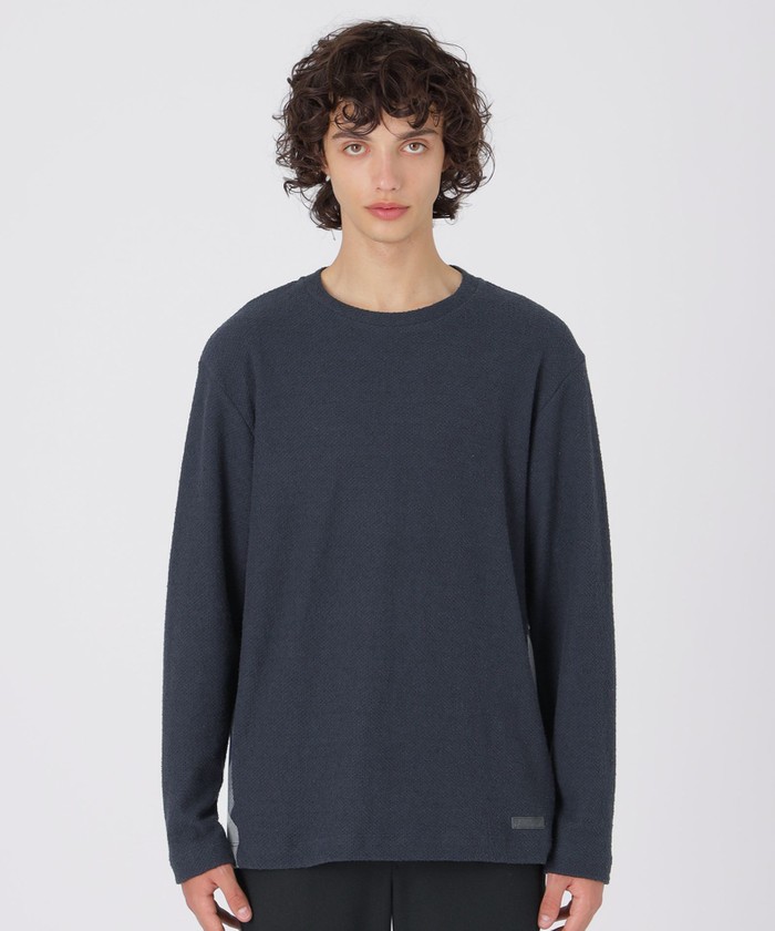 パネルチェックブークレカットソー(504973354)｜HANKYU MEN'S