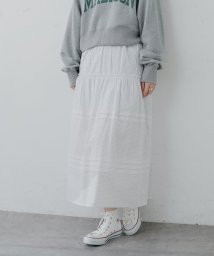 NICE CLAUP OUTLET(ナイスクラップ　アウトレット)/【natural couture】ランダムタックマキシスカート/ドット