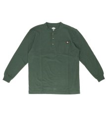 BACKYARD FAMILY(バックヤードファミリー)/Dickies ディッキーズ Long Sleeve Henley Shirt WL451/グリーン