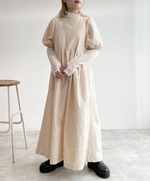 セール バックリボンパフスリーブワンピース ダブルクローゼット W Closet Magaseek