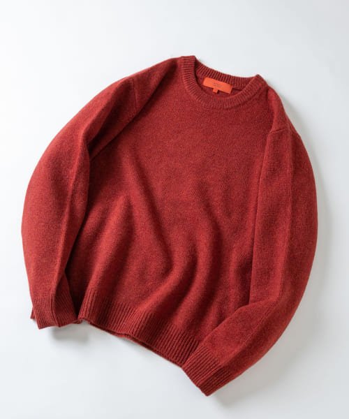 URBAN RESEARCH ROSSO(URBAN　RESEARCH　ROSSO（MEN）)/『XLサイズあり』シェットランドクルーネックニット/RED