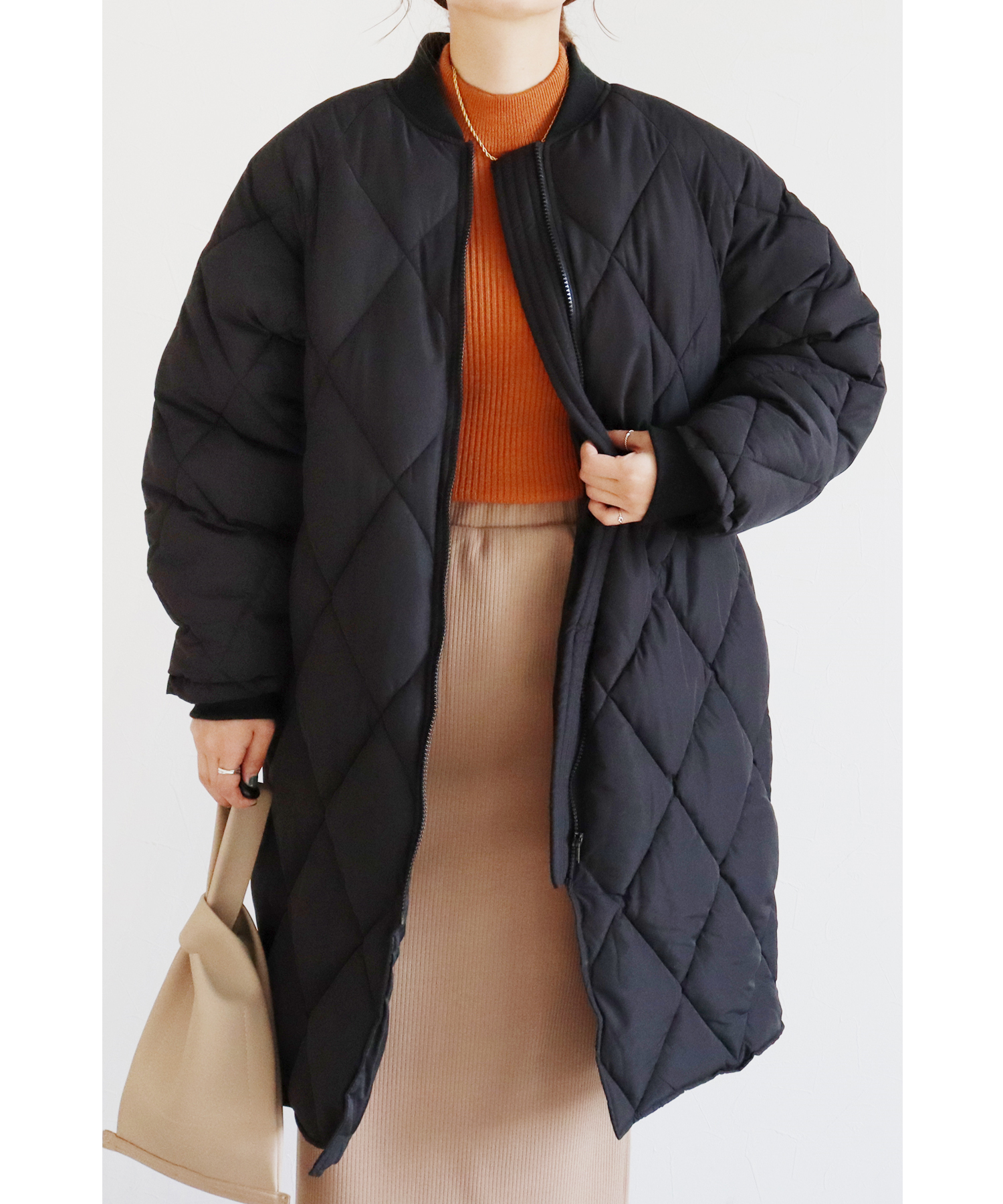 MAGASEEK(マガシーク) reca/ロング丈ダイヤキルトコート(y9959) /504975731